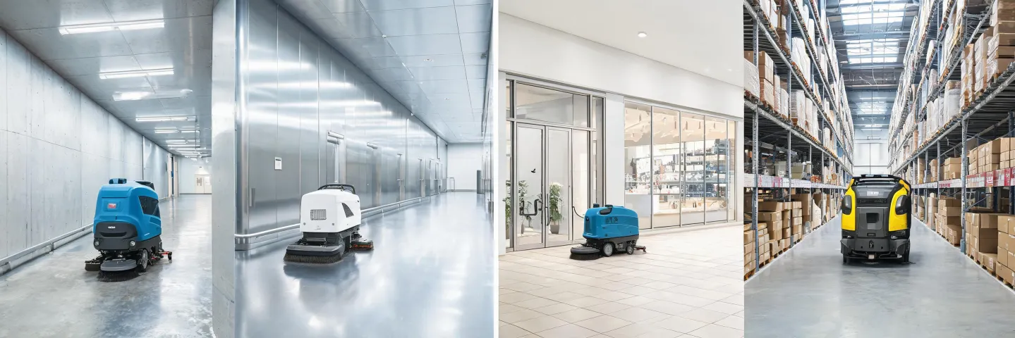 Commercial cleaning equipment in multiple facility environments